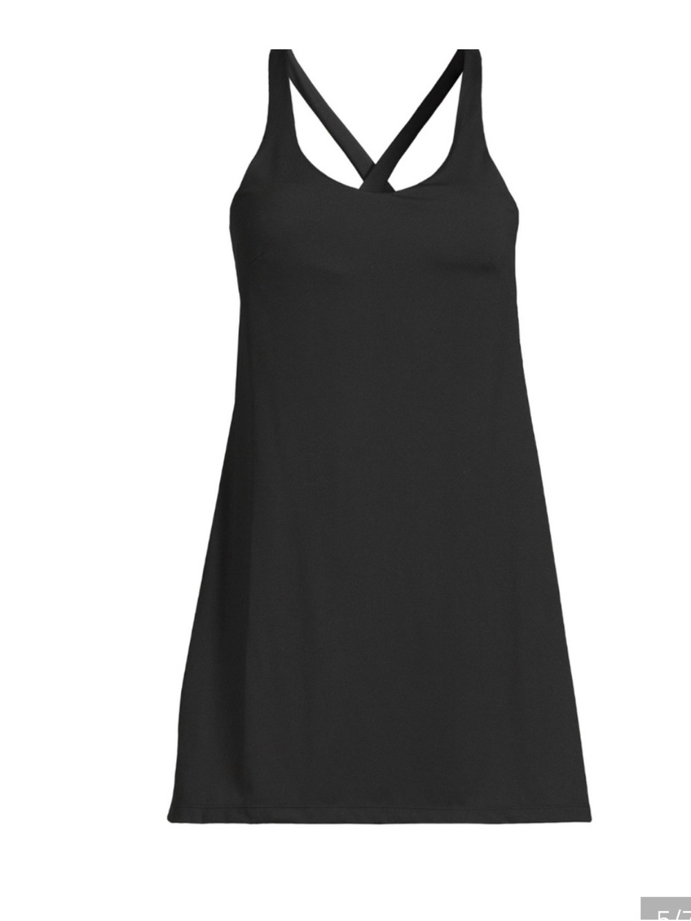 Avia Black Crossback Mini Dress